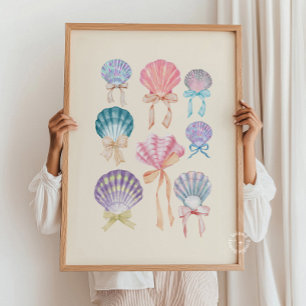 Affiche Seashell Coquette Collection Neutre