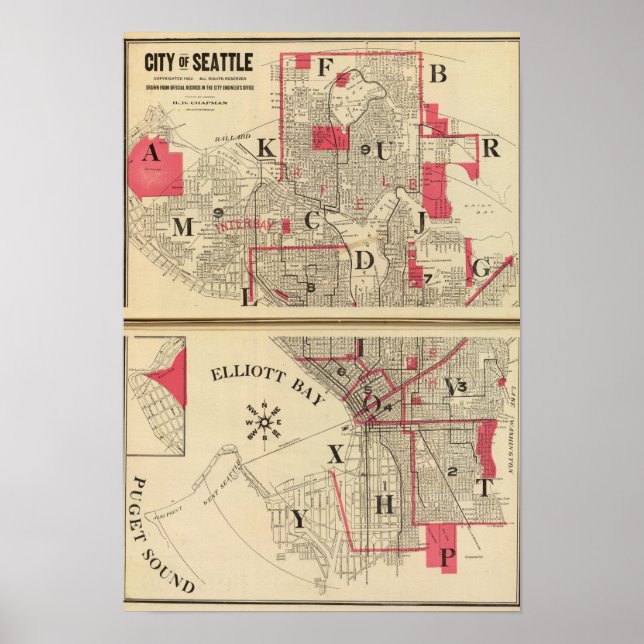 Affiche Seattle (Devant)