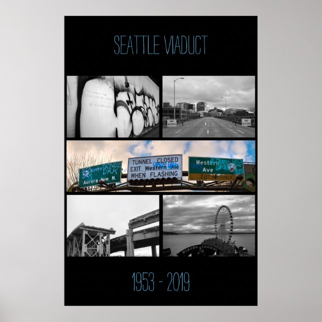 Affiche Seattle Viaduct Commemorative (Devant)