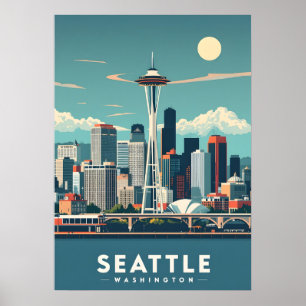 Affiche Seattle Washington