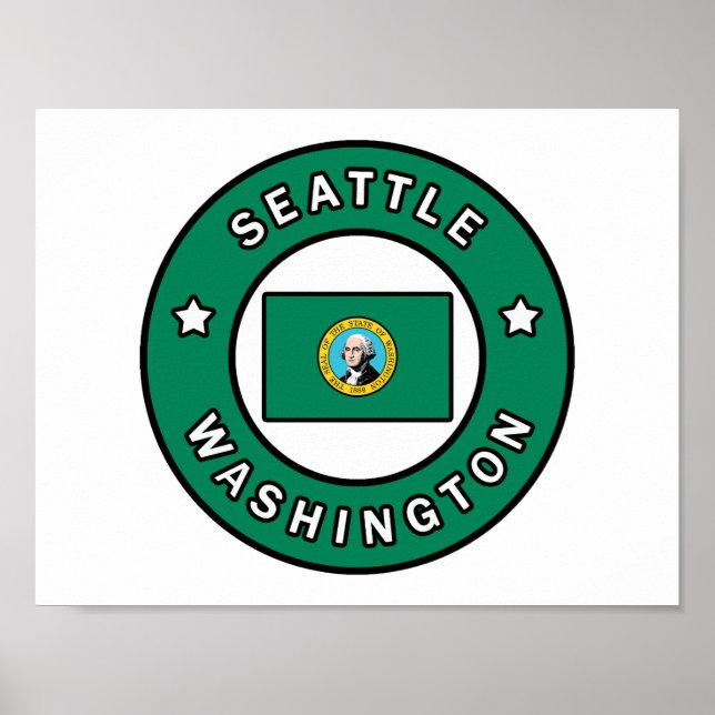 Affiche Seattle Washington (Devant)