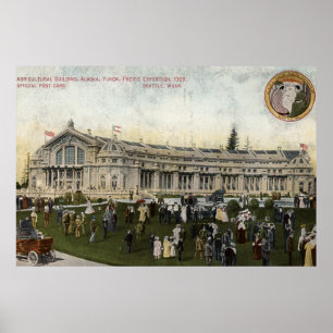 Affiche Seattle, Washington - vue d'agricole