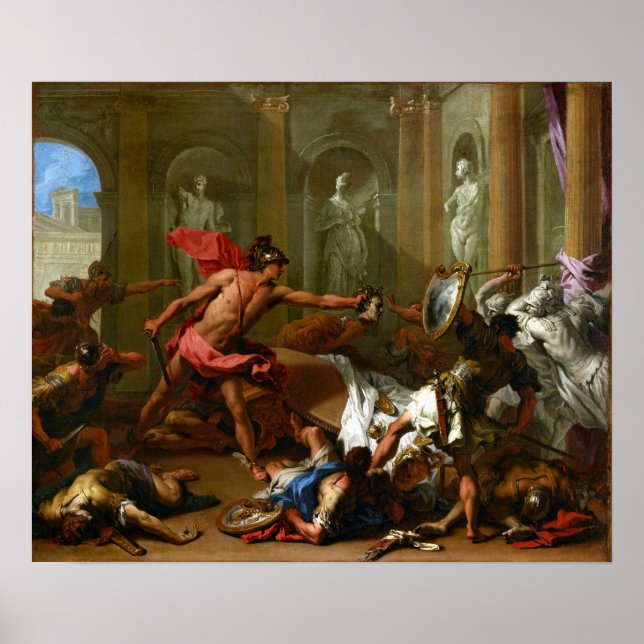 Affiche Sebastiano Ricci Perseus face à Phineus (Devant)