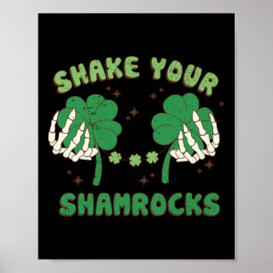 Affiche Secouez Vos Shamrocks Drôle St. Patricks Fête de l
