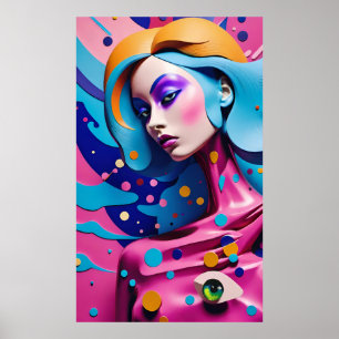 Affiche Secret Den à Shinjuku - Ken Gage Surreal Art