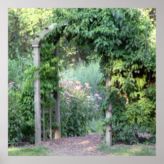 affiche secrète du jardin DE 8.99 carré