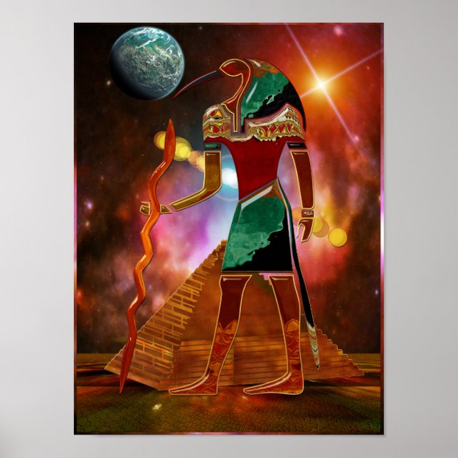 Affiche Secrets anciens THOTH 3D Egyptian Scifi (Devant)