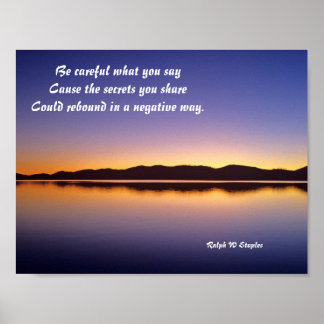 Affiche secrets que vous partagez