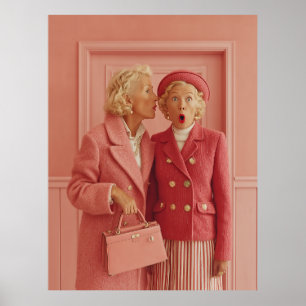 Affiche Secrets roses et style surpris