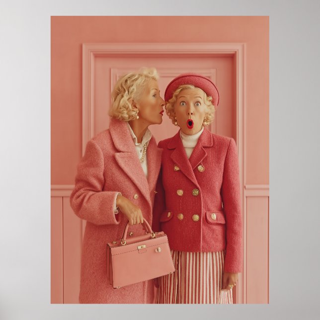 Affiche Secrets roses et style surpris (Devant)
