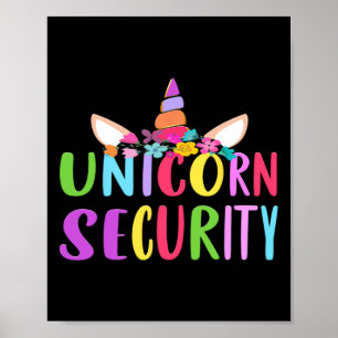 Affiche Sécurité de la Unicorne Halloween Costume d'automn