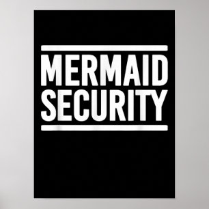 Affiche Sécurité des sirènes Enseignements amusants de nat