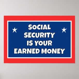 Affiche Sécurité Sociale Reçu De L'Argent