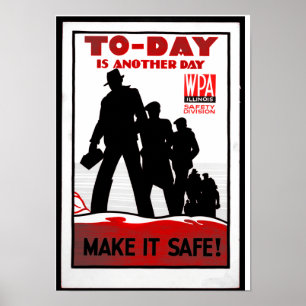 Affiche Sécurité sur le lieu de travail