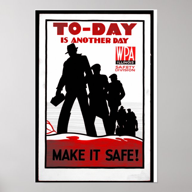 Affiche Sécurité sur le lieu de travail (Devant)