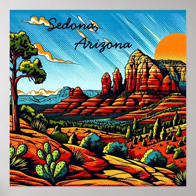 Affiche Sedona, Arizona (Devant)
