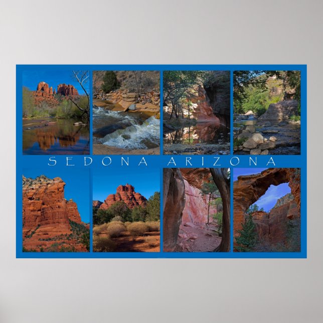 Affiche Sedona Arizona Collage (Devant)