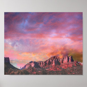 Affiche SEDONA ARIZONA Red Rock Sunset