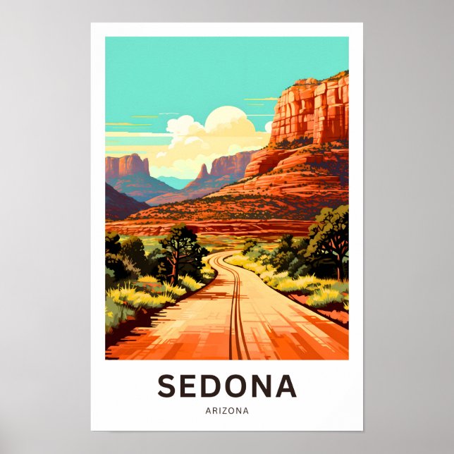 Affiche Sedona Arizona Travel Print (Devant)