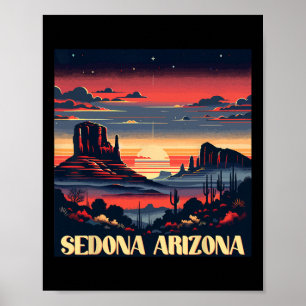 Affiche Sedona Az Randonnée Extérieur Montagne Sedona Usa 