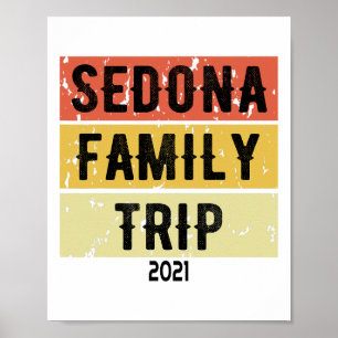 Affiche Sedona Family Trip 2021 Fun Matching Arizona Vacat