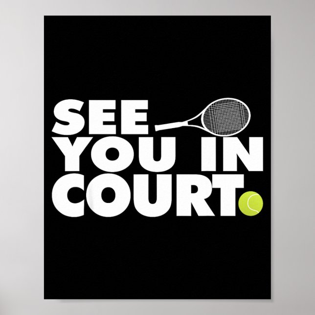 Affiche See You In Court Tennis  (Devant)