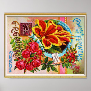 Affiche Seed Cover Catalog 1896 Richmond Indiana