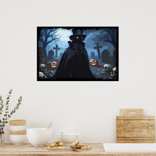 Affiche Seigneur Corbeau - Conception Gothique Halloween