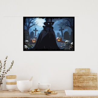 Affiche Seigneur Corbeau - Conception Gothique Halloween