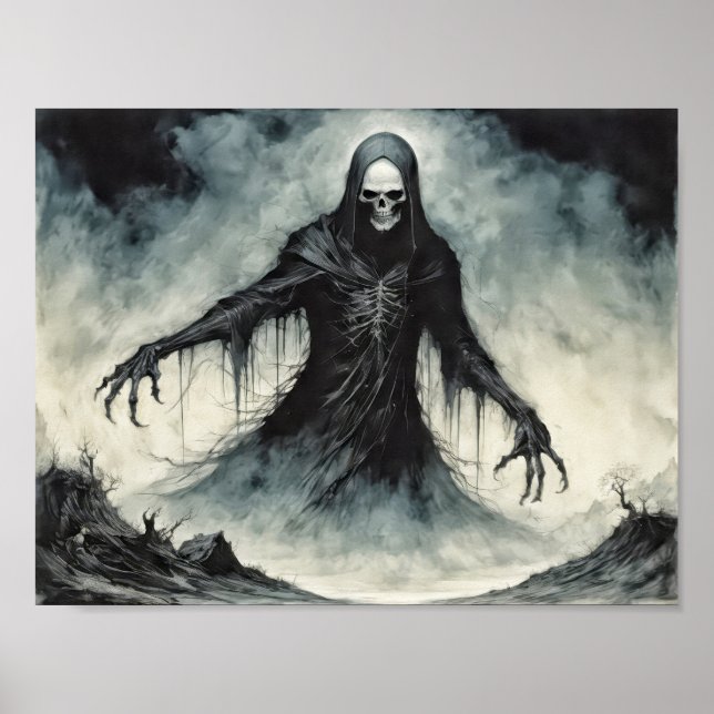 Affiche Seigneur de la mort récoltant des âmes (Devant)