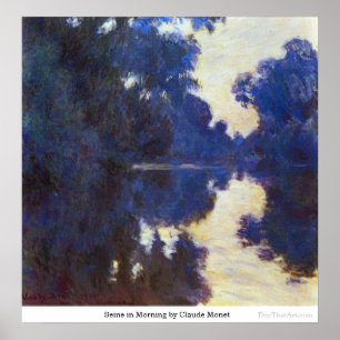 Affiche Seine le matin par Claude Monet