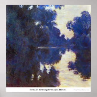 Affiche Seine le matin par Claude Monet