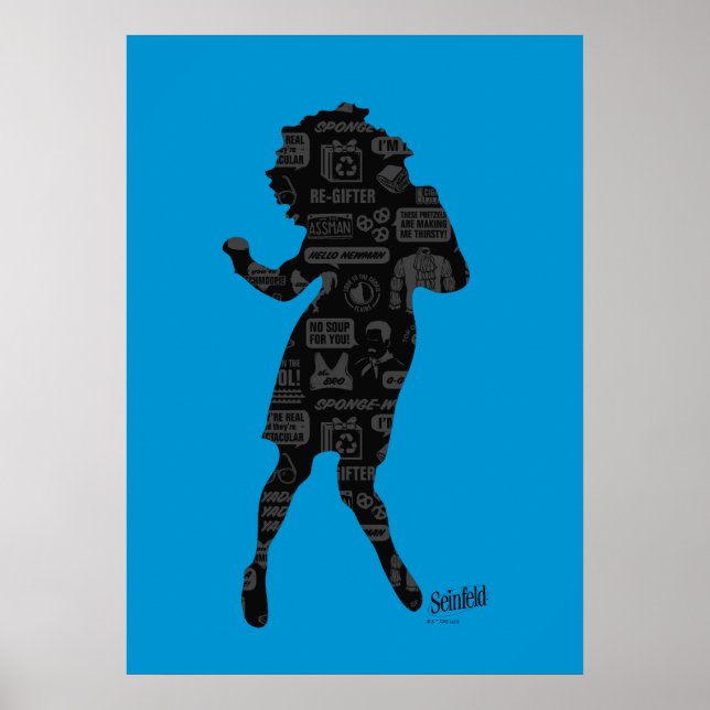 Affiche Seinfeld | Elaine Danse Silhouette (Devant)