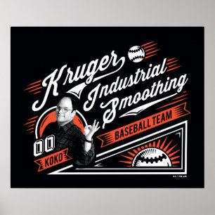 Affiche Seinfeld   Équipe industrielle de baseball de Krug