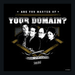 Affiche Seinfeld | Êtes-vous maître de votre domaine?<br><div class="desc">Regardez ce graphique de groupe avec Kramer,  Jerry,  George et Elaine qui dit : "Êtes-vous Maître de votre domaine ?".</div>