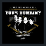 Affiche Seinfeld | Êtes-vous maître de votre domaine?<br><div class="desc">Regardez ce graphique de groupe avec Kramer,  Jerry,  George et Elaine qui dit : "Êtes-vous Maître de votre domaine ?".</div>