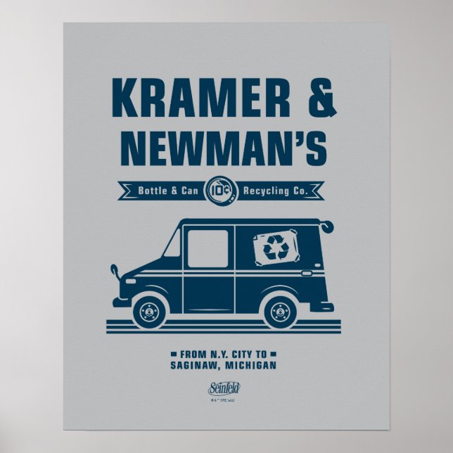 Affiche Seinfeld | Kramer & Newman's Recycling Co. (Devant)