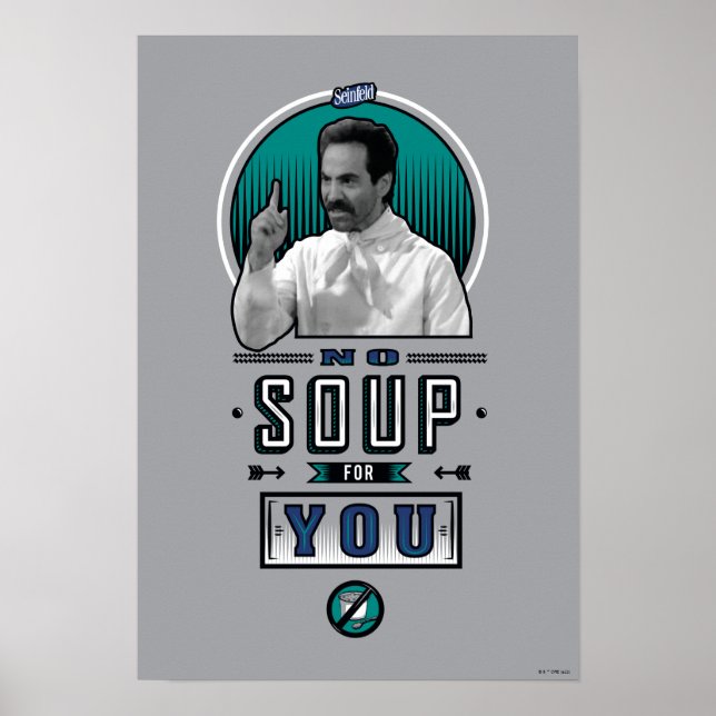 Affiche Seinfeld | Pas De Soupe Pour Vous Graphique (Devant)