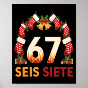 Affiche Seis Siete 67 Six Seven Noël 67 Meme