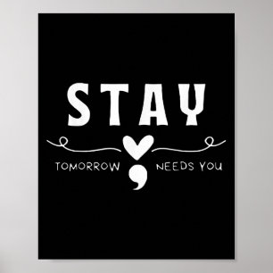 Affiche Séjour - Demain a besoin de vous Semicolon Suicide