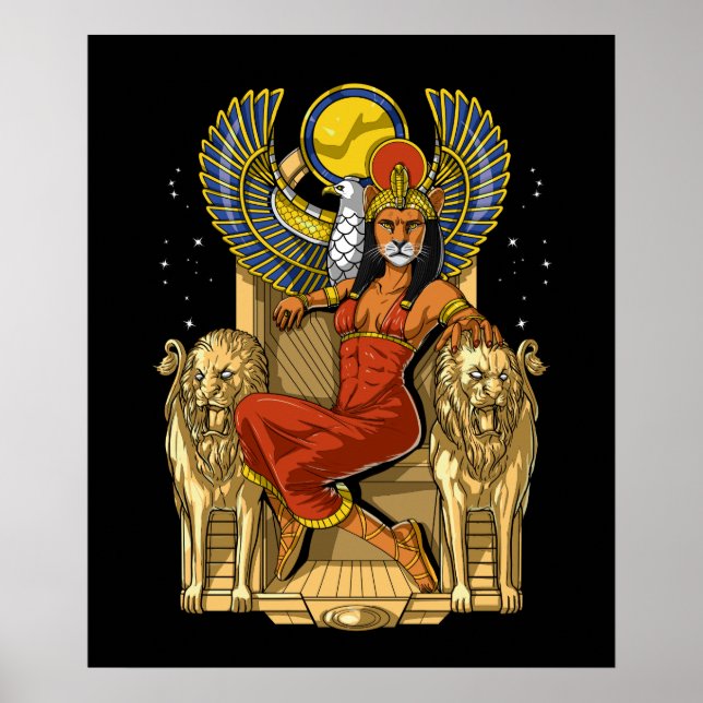 Affiche Sekhmet Egyptian Lioness Goddess (Devant)