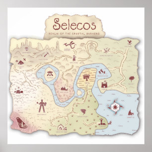 Affiche Selecos Adventure Imaginaire Map