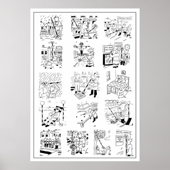 Affiche Sélection de Drôle Lollipop Man Cartoons (Devant)