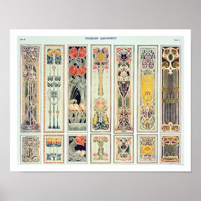 Affiche Sélection de panneaux, plaque IX de 'Moderne (Devant)