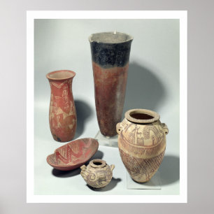 Affiche Selection of vases, Naqada I/II Period, 4000-3100