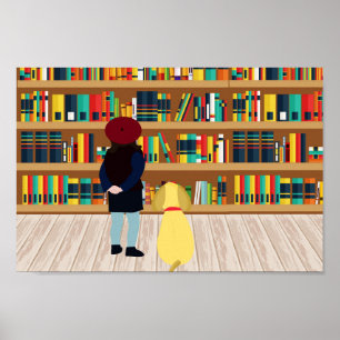 Affiche Sélectionne un livre à prendre au chenil