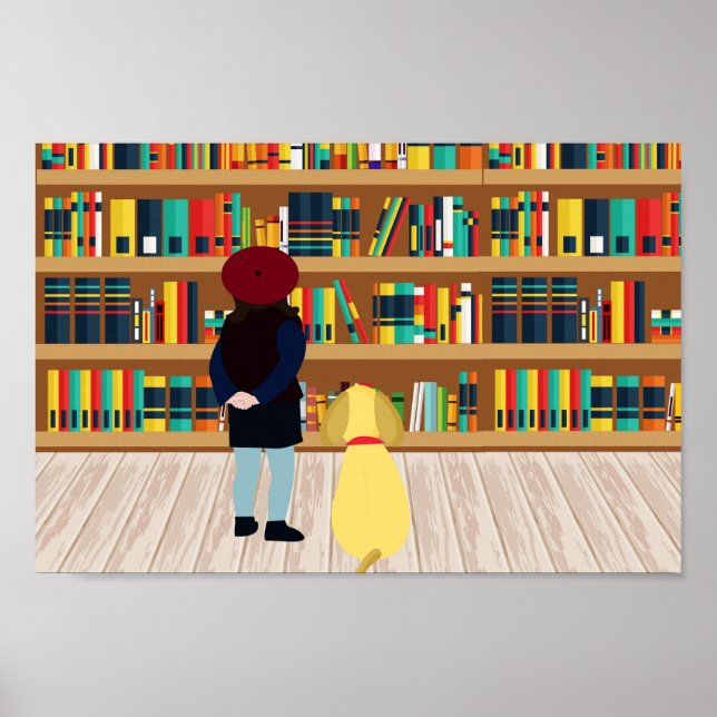 Affiche Sélectionne un livre à prendre au chenil (Devant)