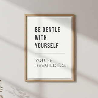 Affiche Self Compassion Decor. Mental Wellness