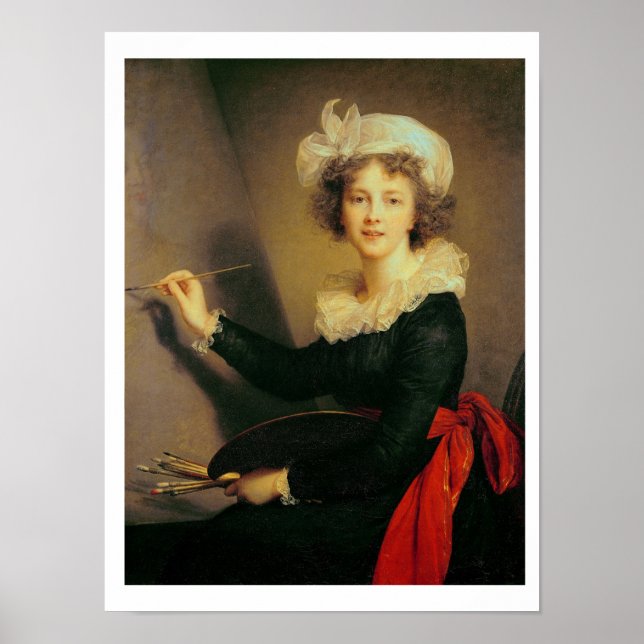 Affiche Self Portrait, 1790 (oil on canvas) (Devant)