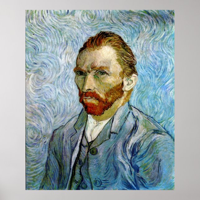 Affiche Self Portrait c.1899, Vincent Van Gogh (Devant)